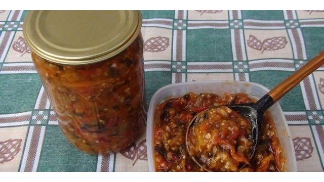 Салат на зиму из баклажанов — рецепты приготовления вкусных домашних консервированных блюд